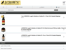 Tablet Screenshot of jcrowsmarketplace.com